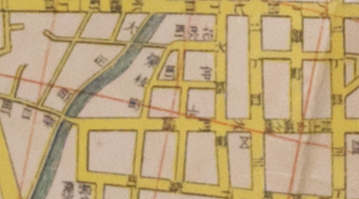 かつての金津遊郭MAP